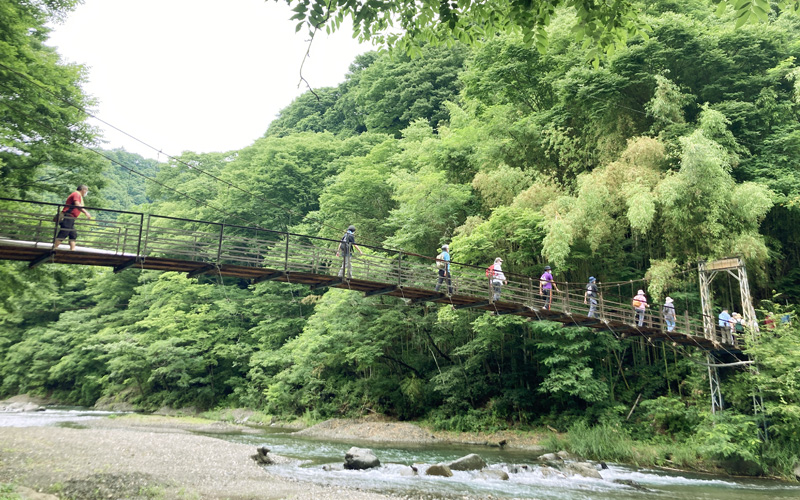 群馬県上野村 体験会の様子